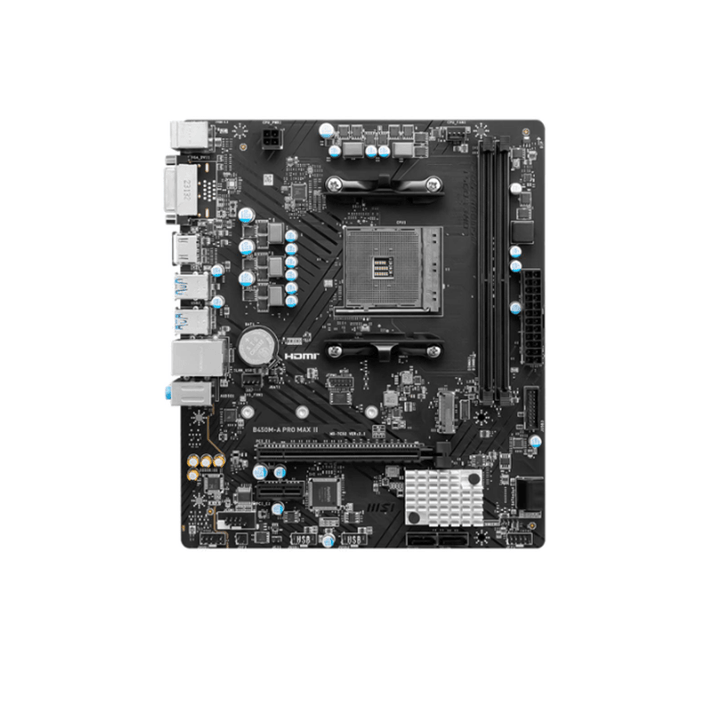 MSI B450M-A PRO MAX II AMD Socket AM4 PC Mother Board (NEW)-Motherboard-MSI-COMPUTERS, Motherboard, PC Component-الدباح-El Dabbah