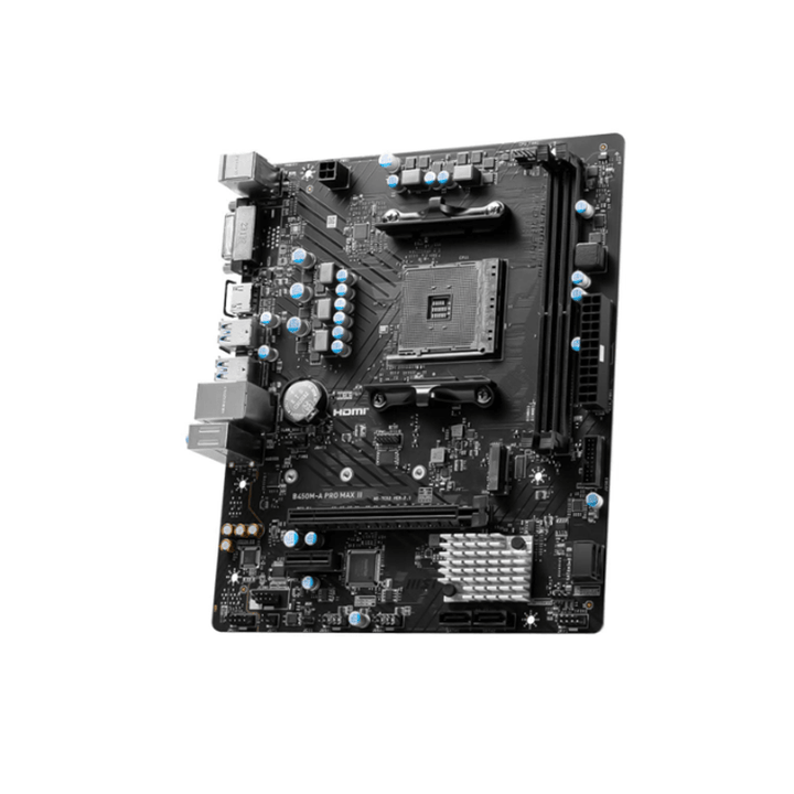 MSI B450M-A PRO MAX II AMD Socket AM4 PC Mother Board (NEW)-Motherboard-MSI-COMPUTERS, Motherboard, PC Component-الدباح-El Dabbah