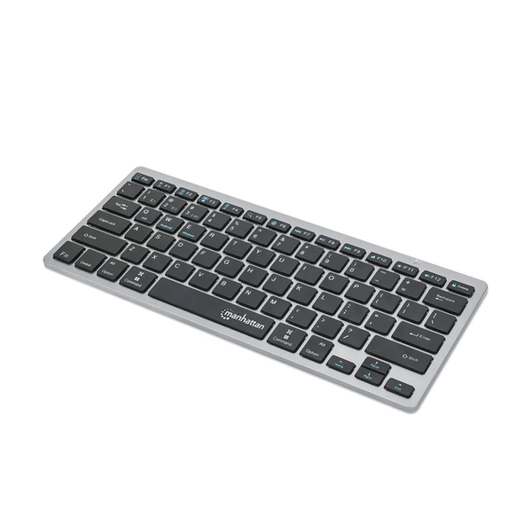 Manhattan KB-03-B Ultra Slim Dual-Mode Wireless Keyboard - Dark Gray / Black-Keyboard-Manhattan-Computer Accessories, COMPUTERS, Keyboard-الدباح-El Dabbah