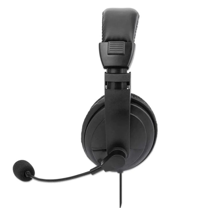 Manhattan (HP357)  Wired Stereo HeadPhone USB Wired-Black-eldabbah-الدباح