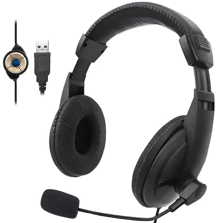 Manhattan (HP357)  Wired Stereo HeadPhone USB Wired-Black-eldabbah-الدباح