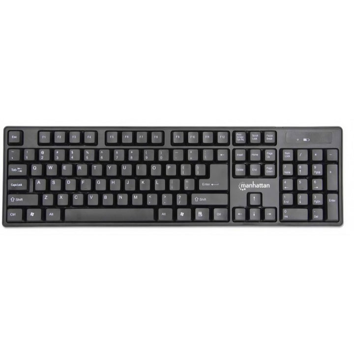 Manhattan Wireless Keyboard and Optical Mouse Set - 178990 - Black-eldabbah-الدباح