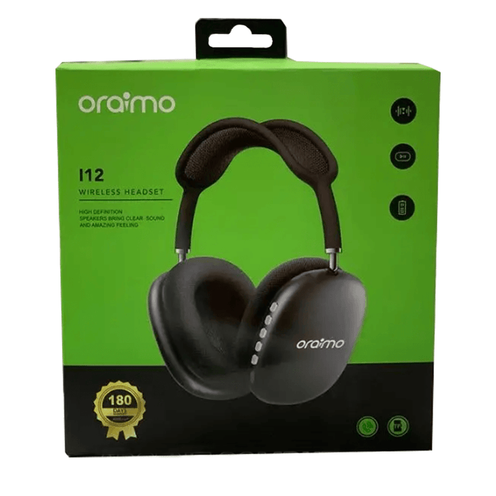 ORAIMO I12 Wireless HeadPhone with Microphone-Headphone-Oraimo-Computer Accessories, COMPUTERS, Headphone-الدباح-El Dabbah