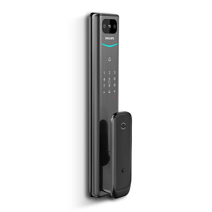 Philips ALPHA- VP-5HWS Push-Pull Smart  Video Door Lock  (Black) - eldabbah-الدباح