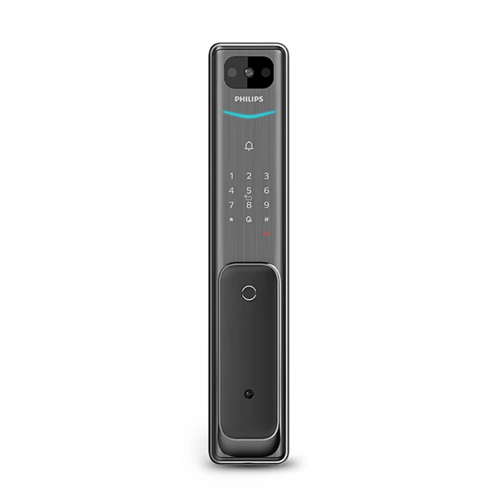 Philips ALPHA- VP-5HWS Push-Pull Smart  Video Door Lock  (Black) - eldabbah-الدباح