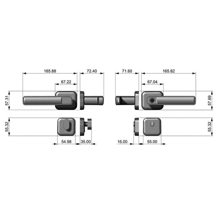 Philips DDL101-3HWS INDOOR LOCK (Black) - eldabbah-الدباح