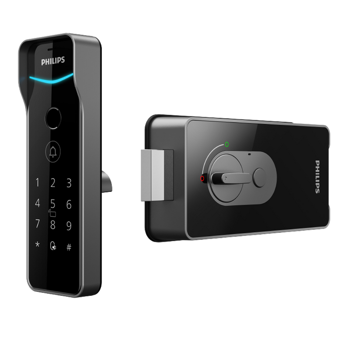 قفل Rim ذكي خارجي بحماية IP66 Philips DDL505-5HBS - Black