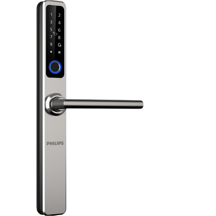 قفل باب ذكي فيليبس Philips DDL608-5HWS بنظام Liver-Lock – لون فضي