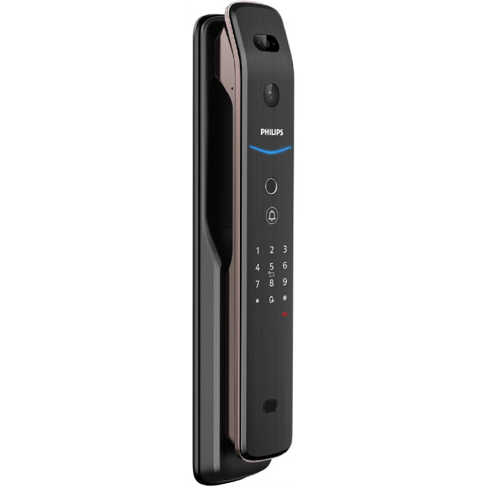 قفل باب فيديو ذكي بالتعرف ثلاثي الأبعاد على الوجه Philips DDL709-FVP-7HWS - Black