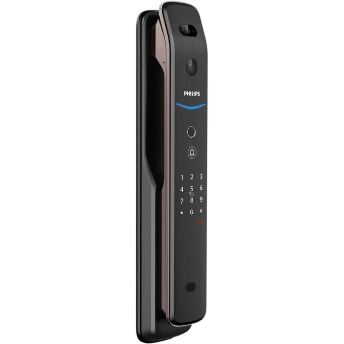 Philips DDL709-FVP-7HWS 3D Facial Recognition Smart Video Door Lock - Red Copper