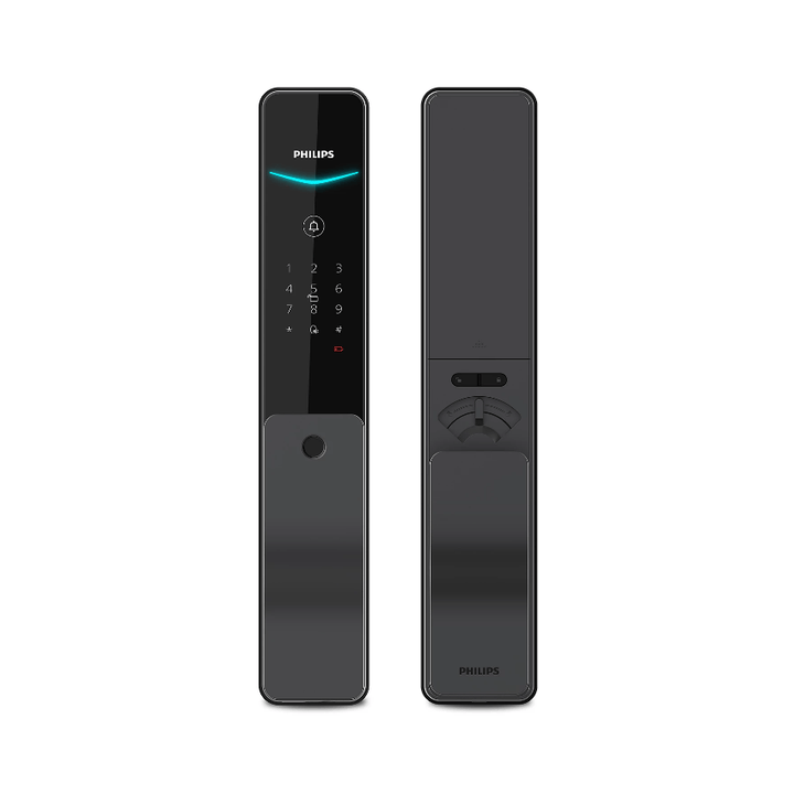 Philips DDL801-5HBS Push-Pull Smart Door Lock (Sky Gray) - eldabbah-الدباح