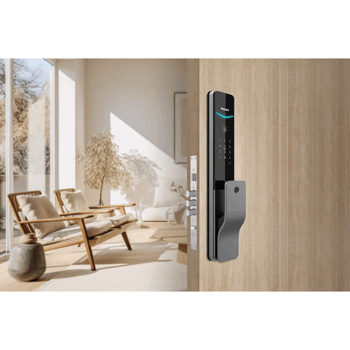 Philips DDL801-5HBS Push-Pull Smart Door Lock (Sky Gray) - eldabbah-الدباح