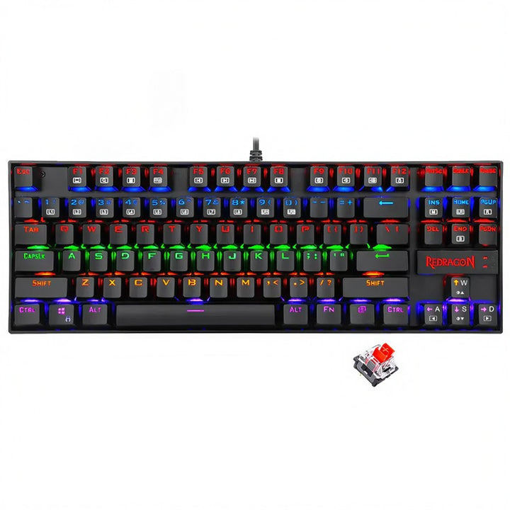 Redragon K552 rainbow (RED SW KR) Keyboard Gaming-eldabbah-الدباح