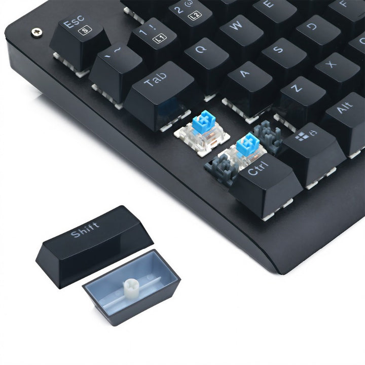 Redragon K568 rainbow (Blue SW) Keyboard Gaming-eldabbah-الدباح