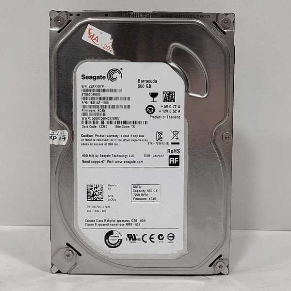 Seagate Internal PC Hard Disk driver 500GB(USED)-Used HDD-Seagate-USED, USED HARD DISK, USED HDD-الدباح-El Dabbah