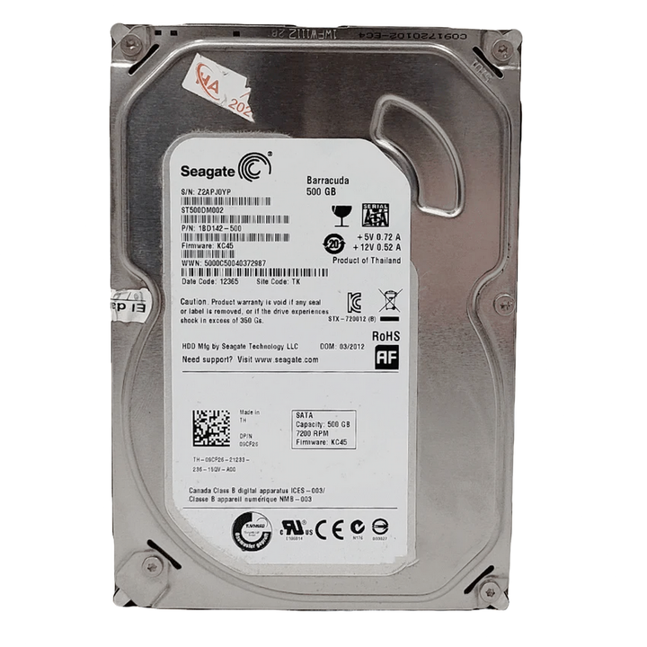 هارد Seagate داخلي مستعمل 500 جيجا – HDD 3.5 إنش لأجهزة الكمبيوتر المكتبي – تخزين موثوق من El Dabbah