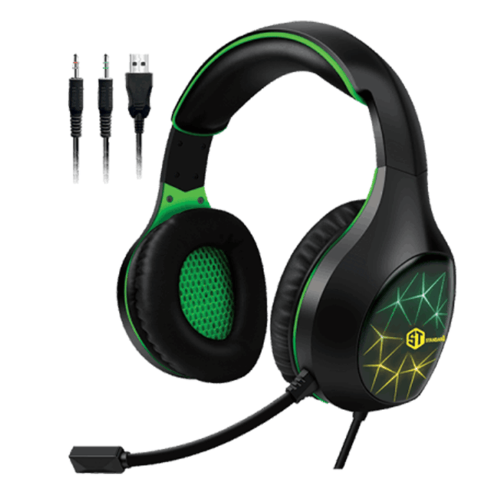 Standard GM-3502 smart Headphone Light Green-Headphone-ST-STANDARD-Computer Accessories, COMPUTERS, Headphone-الدباح-El Dabbah