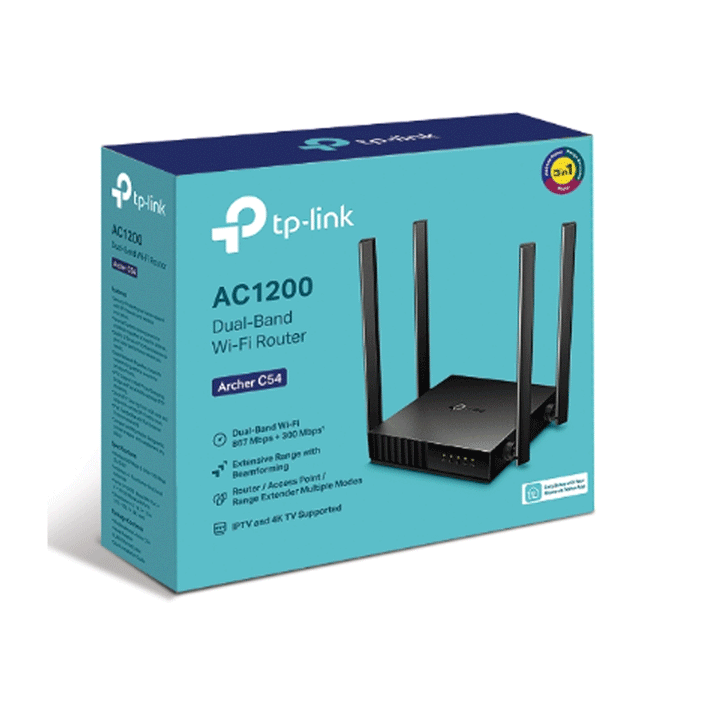 TP-Link Archer C54 Access Point 1200Mbps 4 Port 4 Antenna-Access Point-TP-LINK-Access Point, NETWORK-الدباح-El Dabbah