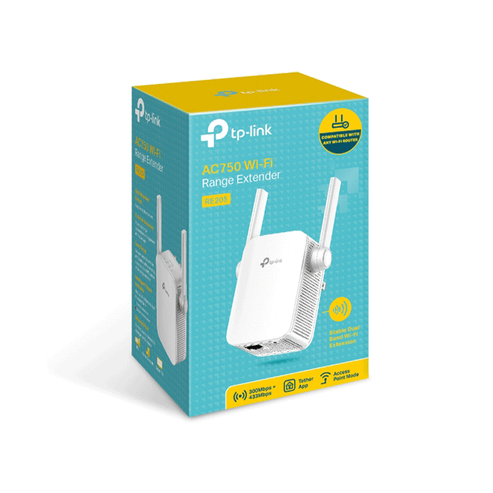 TP-Link RE205 Wireless AC750 Wi-Fi Range Extender-Range Extender-TP-LINK-NETWORK, Range Extender-الدباح-El Dabbah