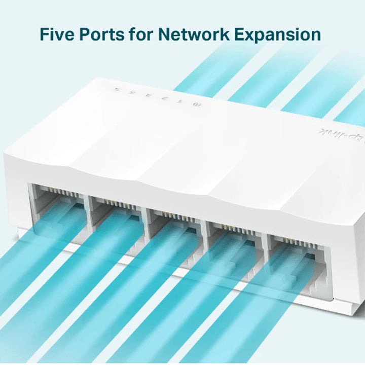 TP-Link TL-LS1005 5-PORT Network Switch 10/100Mbps-NETWORK SWITCH-TP-LINK-NETWORK, SWITCH-الدباح-El Dabbah
