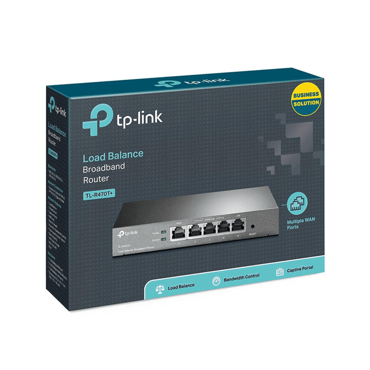 TP-Link TL-R470T+ Load Balance Broadband Router 5 Port-Router-TP-LINK-NETWORK, Router-الدباح-El Dabbah