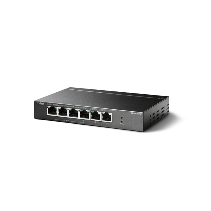 TP-Link TL-SF1006P Unmanaged Desktop PoE Switch 6 Port 10/100Mbps-POE Switch-TP-LINK-NETWORK, switch poe-الدباح-El Dabbah