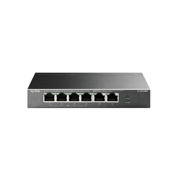 TP-Link TL-SF1006P Unmanaged Desktop PoE Switch 6 Port 10/100Mbps-POE Switch-TP-LINK-NETWORK, switch poe-الدباح-El Dabbah