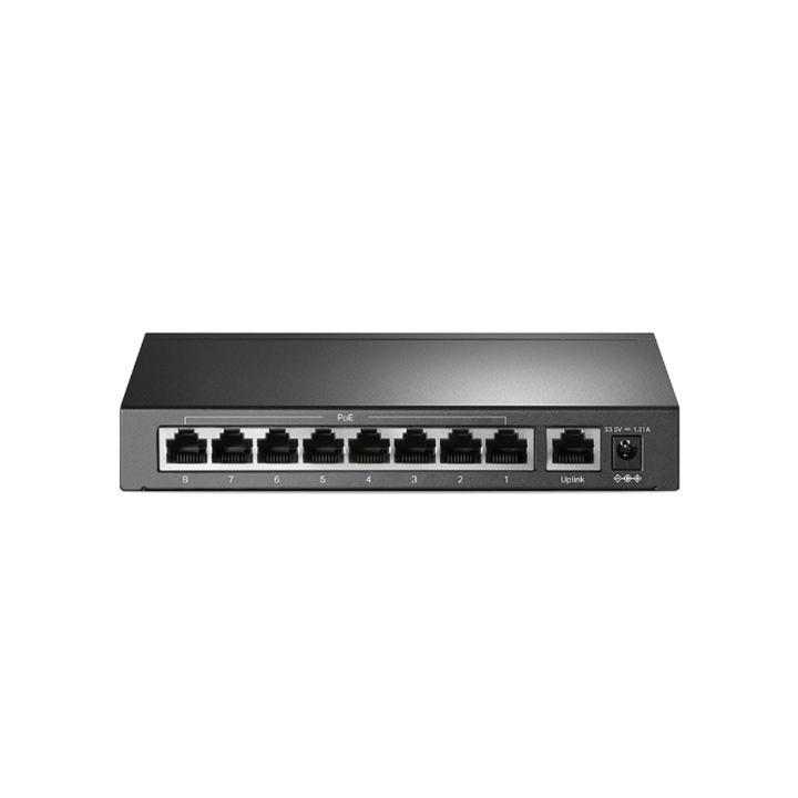 TP-Link TL-SF1009P Unmanaged Desktop PoE Switch 1 Port 10/100Mbps + 8 Port PoE+-POE Switch-TP-LINK-NETWORK, switch poe-الدباح-El Dabbah