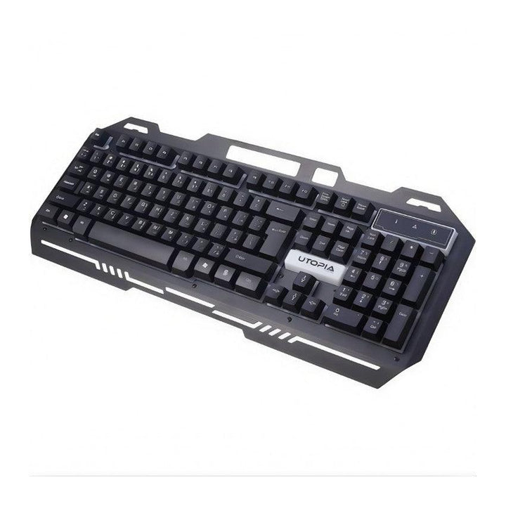 UTOPIA K102 RGB GAMING KEYBORD METAL-eldabbah-الدباح