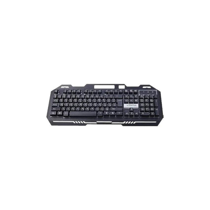 UTOPIA K102 RGB GAMING KEYBORD METAL-eldabbah-الدباح