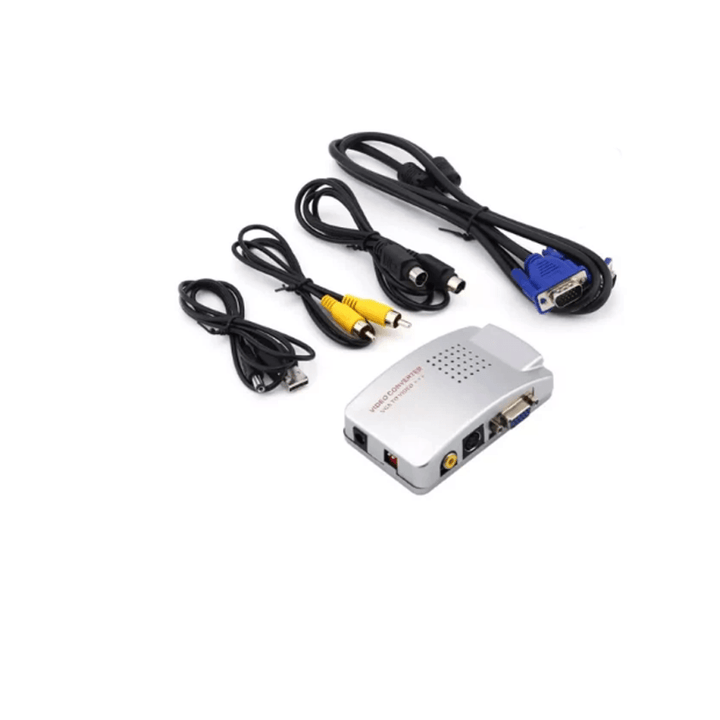 VGA To AVI SV VGA Converter yellow-Converter-GENERIC-Computer Solutions, COMPUTERS, Converters & Connectors-الدباح-El Dabbah