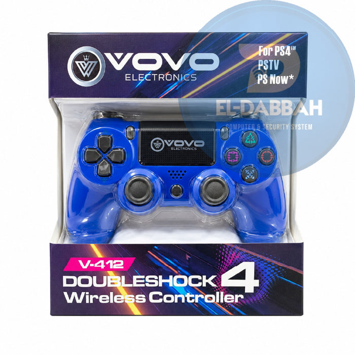 VOVO V-412 Wireless Controller for PS4 Bluetooth Gamepad Blue

