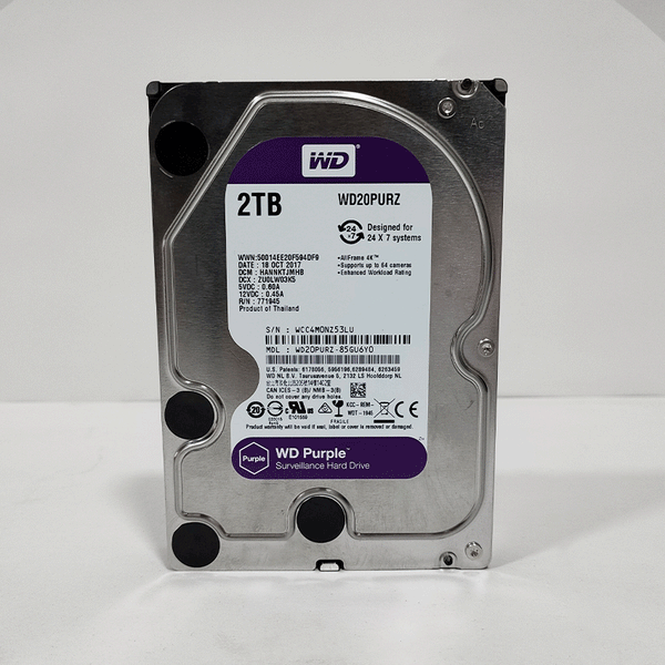 Western Digital Internal PC Hard Disk driver 2TB Purple (USED)-Used HDD-Western Digital-USED, USED HARD DISK, USED HDD-الدباح-El Dabbah