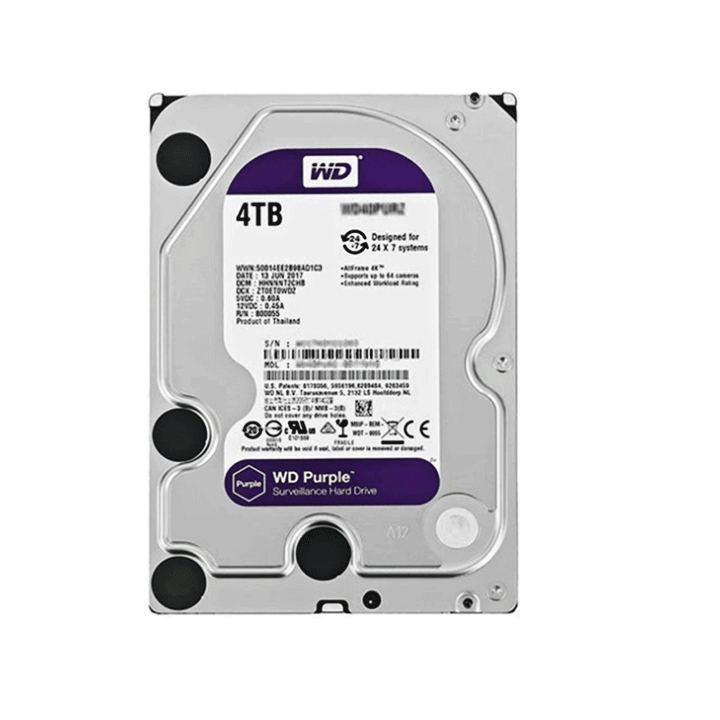 Western Digital Internal PC Hard Disk driver 4TB Purple (NEW)-HDD-Western Digital-COMPUTERS, HDD, Internal Hard (NEW), storage-الدباح-El Dabbah