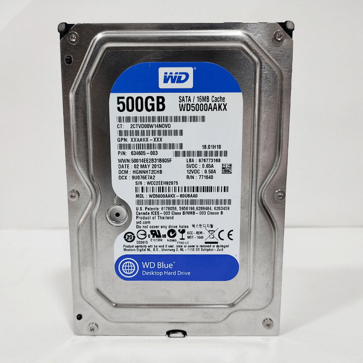 Western Digital Internal PC Hard Disk driver 500GB(USED)-Used HDD-Western Digital-USED, USED HARD DISK, USED HDD-الدباح-El Dabbah