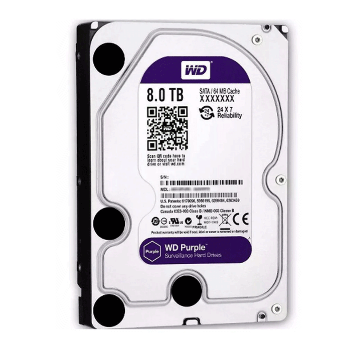 Western Digital Internal PC Hard Disk driver 8TB Purple (NEW)-HDD-Western Digital-COMPUTERS, HDD, Internal Hard (NEW), storage-الدباح-El Dabbah