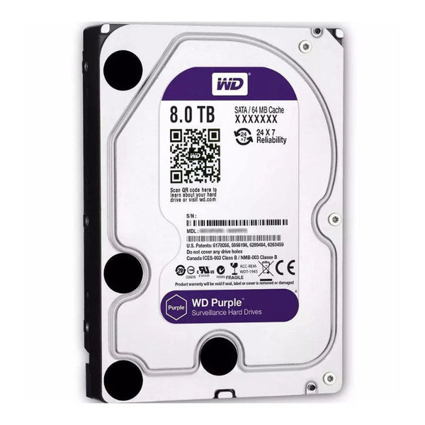 Western Digital Internal PC Hard Disk driver 8TB Purple (NEW)-HDD-Western Digital-COMPUTERS, HDD, Internal Hard (NEW), storage-الدباح-El Dabbah