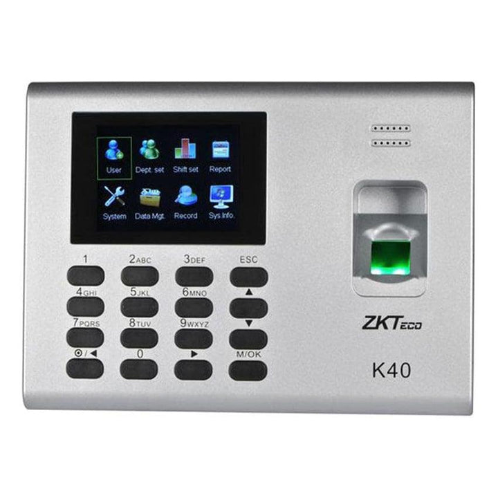 ZKTECO K40 Pro Time Attendance Finger ID CARD Built-in Battery-TIME ATTENDANCE-ZKTECO-TIME ATTENDANCE, ZKTECO K40 Pro Time Attendance Finger ID CARD Built-in Battery-الدباح-El Dabbah