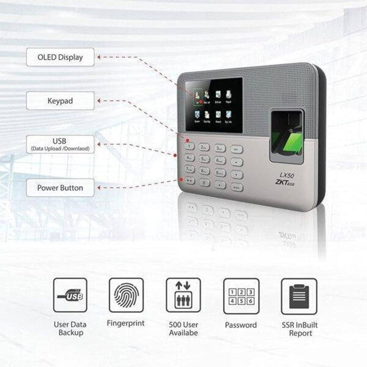 ZKTECO LX50 Time Attendance Finger ID CARD-TIME ATTENDANCE-ZKTECO-TIME ATTENDANCE-الدباح-El Dabbah