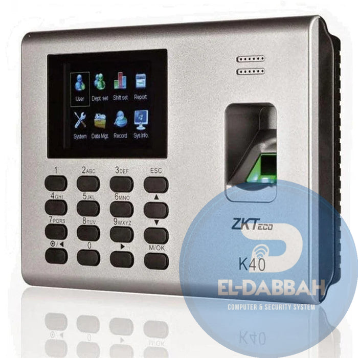 جهاز حضور وانصراف بالبصمة وRFID ZKTeco K40 Pro