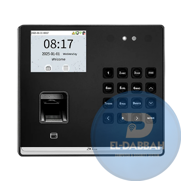 ZKTeco M2F Pro LR جهاز حضور وانصراف بالبصمة والوجه والكارت – بطارية مدمجة 