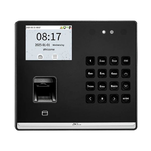 ZKTeco M2F Pro LR جهاز حضور وانصراف بالبصمة والوجه والكارت – بطارية مدمجة 