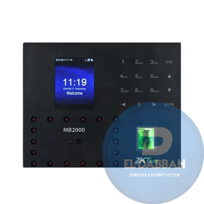 جهاز حضور وانصراف بالبصمة والوجه وRFID ZKTeco MB2000