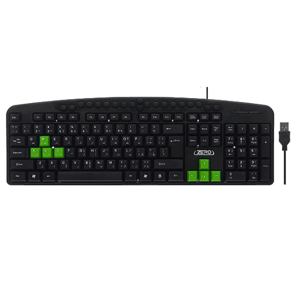 Zero Multimedia Keyboard-Keyboard-ZERO-Computer Accessories, COMPUTERS, Keyboard-الدباح-El Dabbah