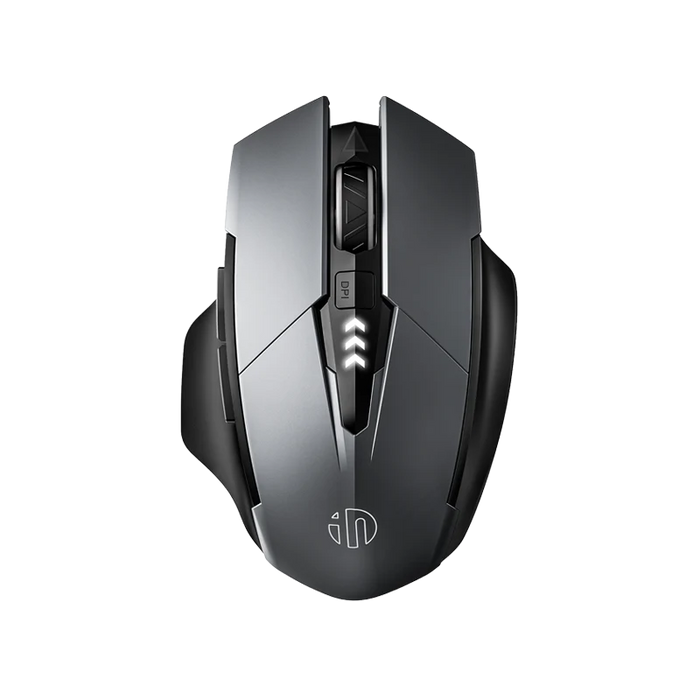 ماوس Inphic A1 Bluetooth و2.4G لاسلكي بدقة 2400 DPI - رمادي