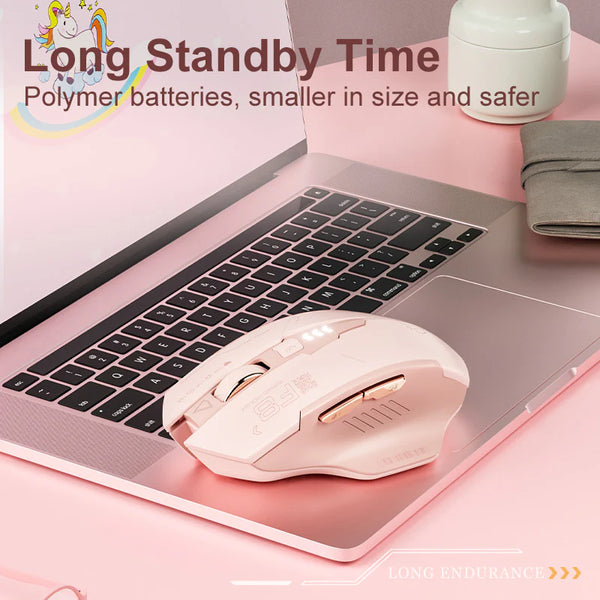 ماوس inphic F8 لاسلكي 2.4G وبلوتوث مع ضغط صامت (Silent Click) - second