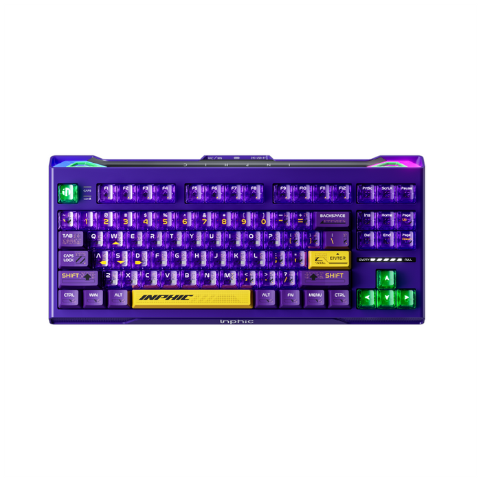 كيبورد Inphic K87 Pro ميكانيكال مخصص ثلاثي الاتصال 87 مفتاحًا