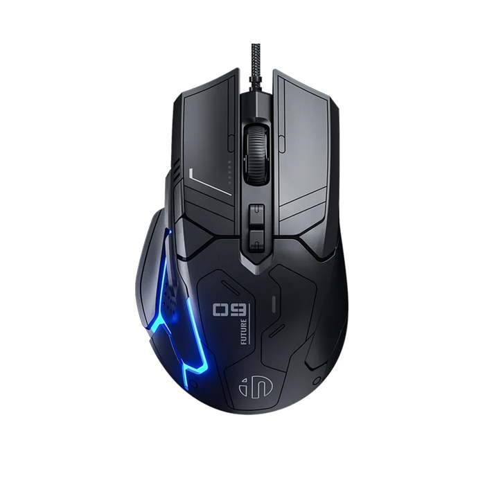 ماوس ألعاب Inphic PG9 سلكي RGB بتصميم AI بدقة 12800 DPI