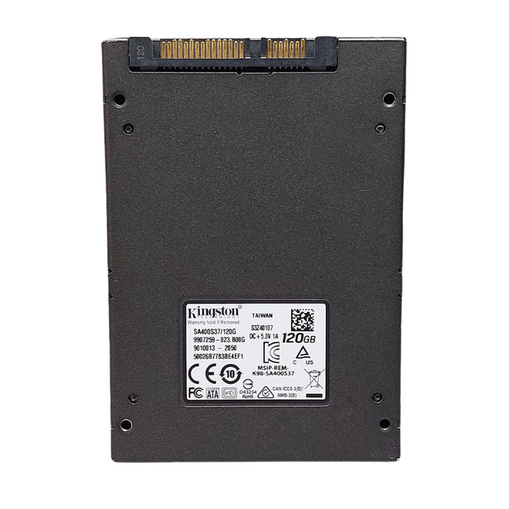 Brand: Kingston

Type: SSD

Status: Original Used

Capacity: 120 GB

Size: 2.5 Inch

Compatible with: Pc &amp; Laptop
eldabbah-الدباح