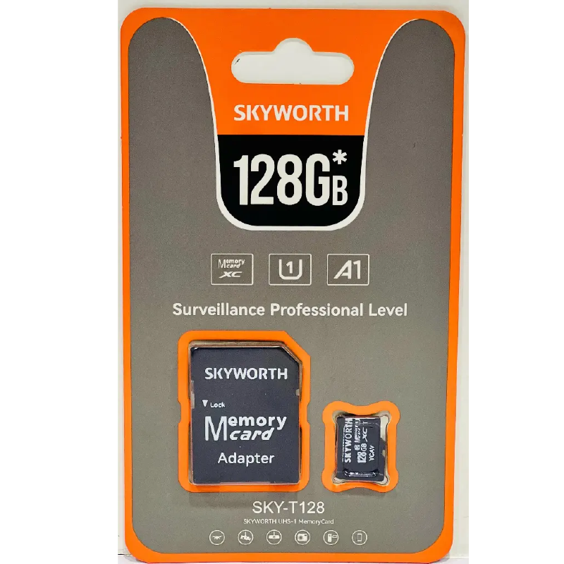 Skyworth كارت ميموري 128 جيجا – سعة كبيرة وأداء ثابت – للموبايلات والكاميرات